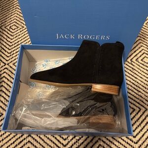 Jack Rogers Rollins Suede Bootie- NWT